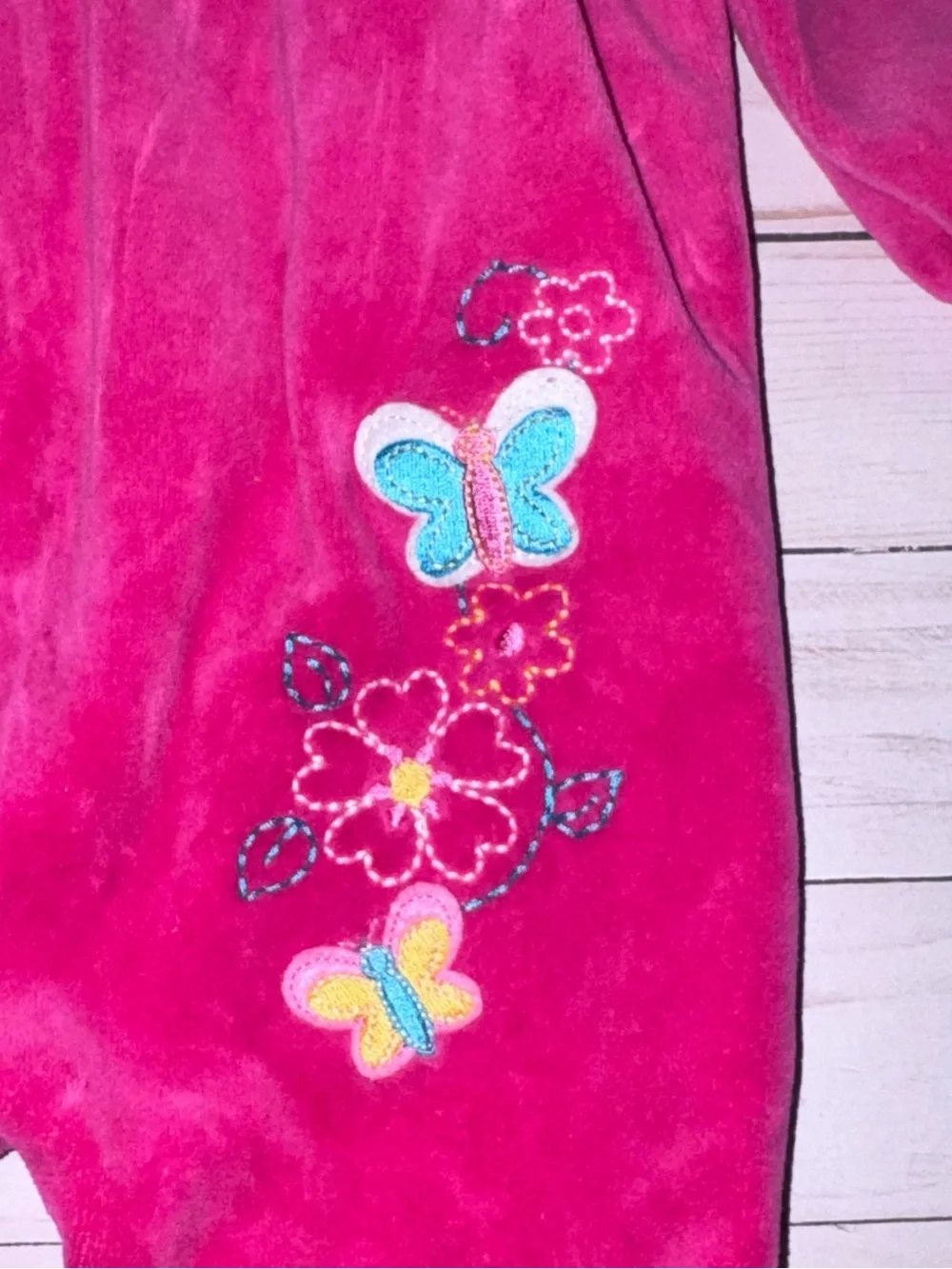 Okie Dokie vintage velour romper